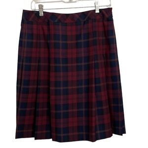 NWT Brooks Brothers wool Tartan plaid pleated skirt